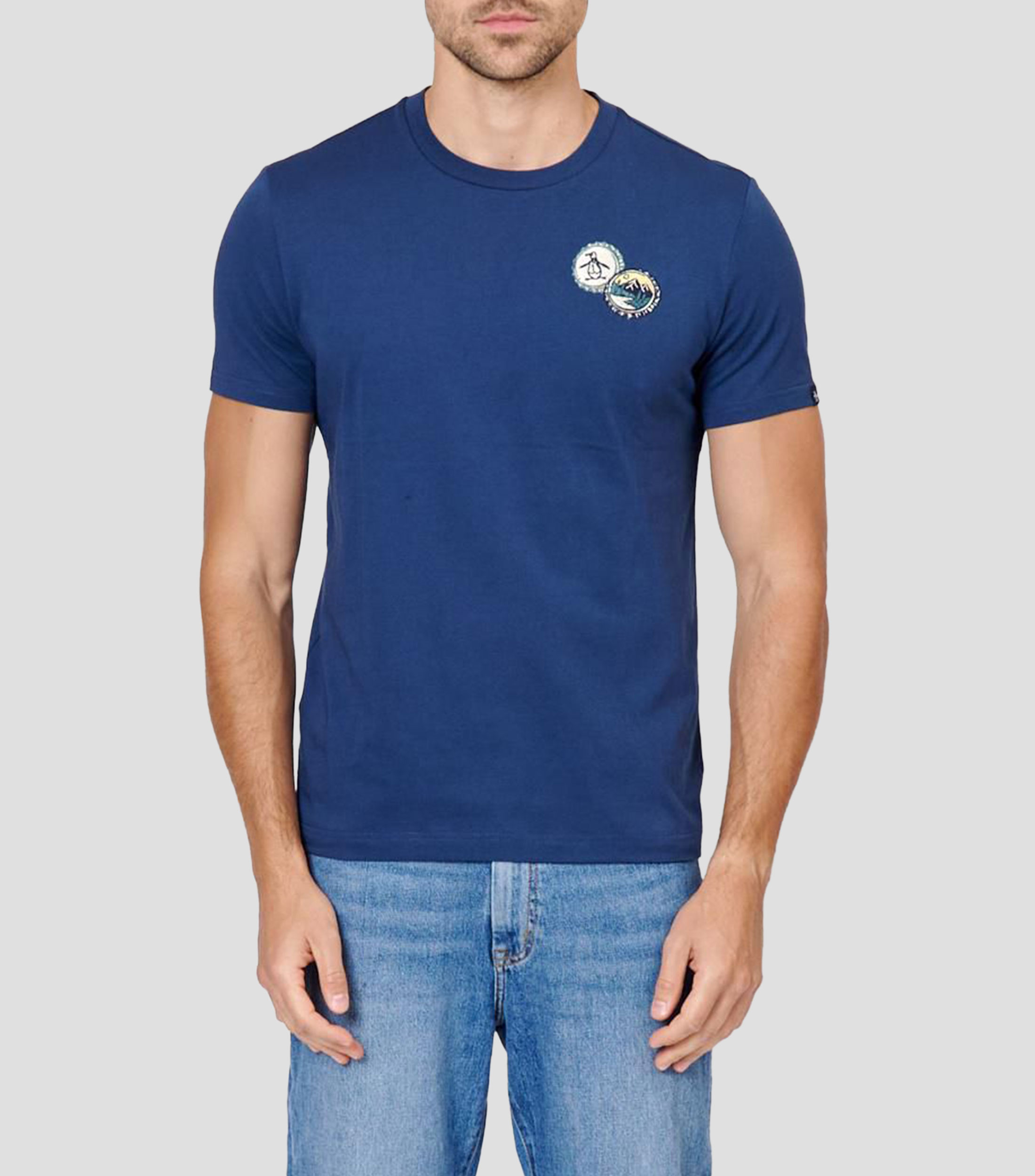 Playera cuello redondo manga corta lisa Hombre